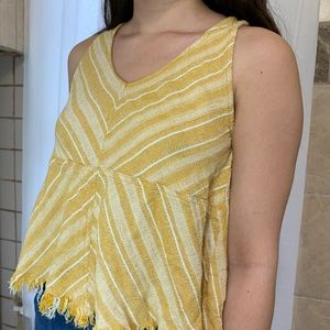 Yellow Open Back Top